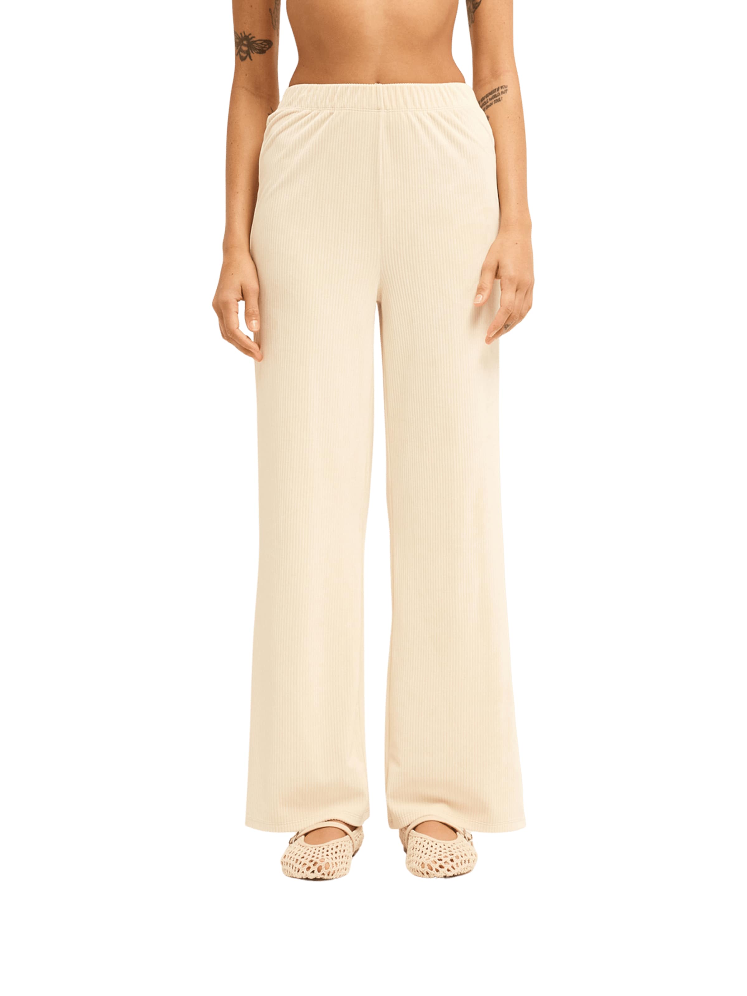 BILLABONG Wide leg Pants 'Keep It Sunny' in Beige: front