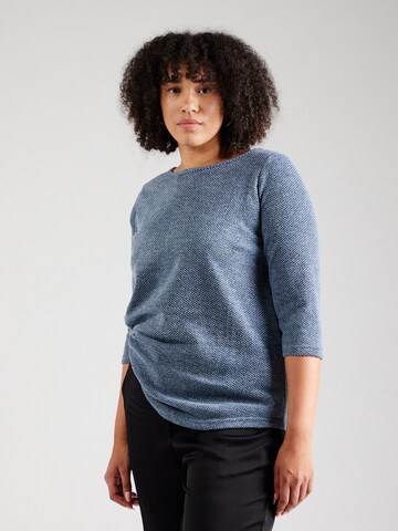 T-shirt 'CARMARTHA' ONLY Carmakoma en bleu : devant