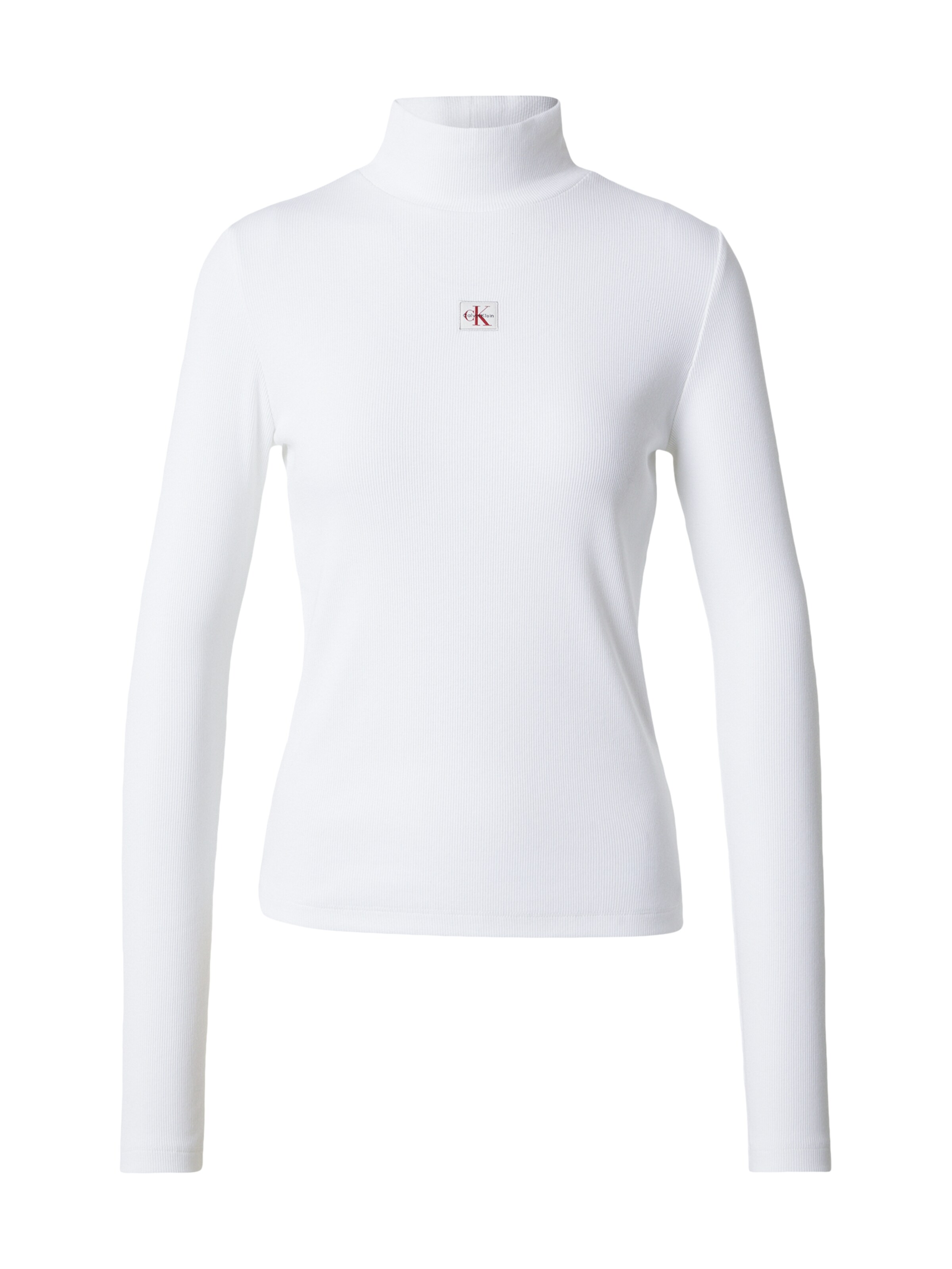 Calvin Klein Jeans Тениска в бяло: отпред