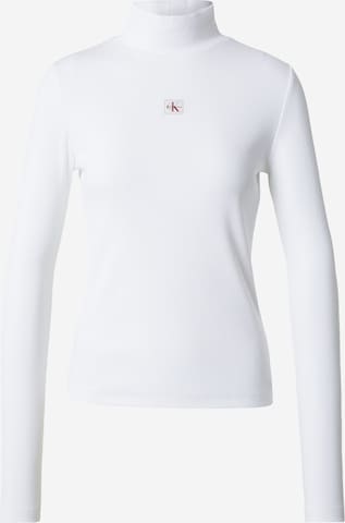 Calvin Klein Jeans Тениска в бяло: отпред