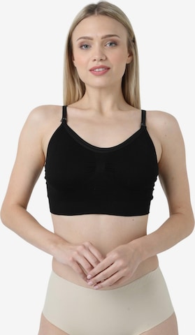 fashionshowcase Voedingsbh 'MumEase' in Zwart: voorkant