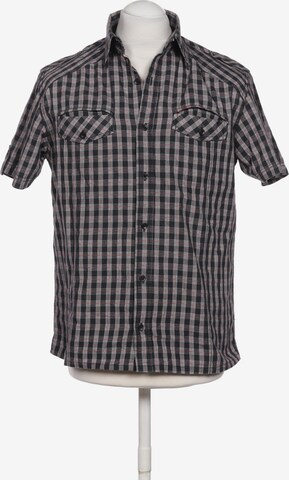 !Solid Button Up Shirt in M in Grey: front