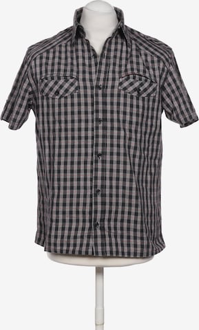 !Solid Button Up Shirt in M in Grey: front