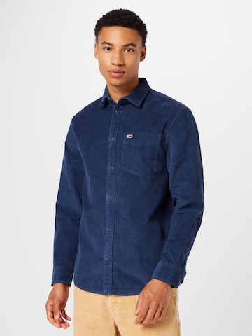 Tommy Jeans Regular fit Skjorta i blå: framsida