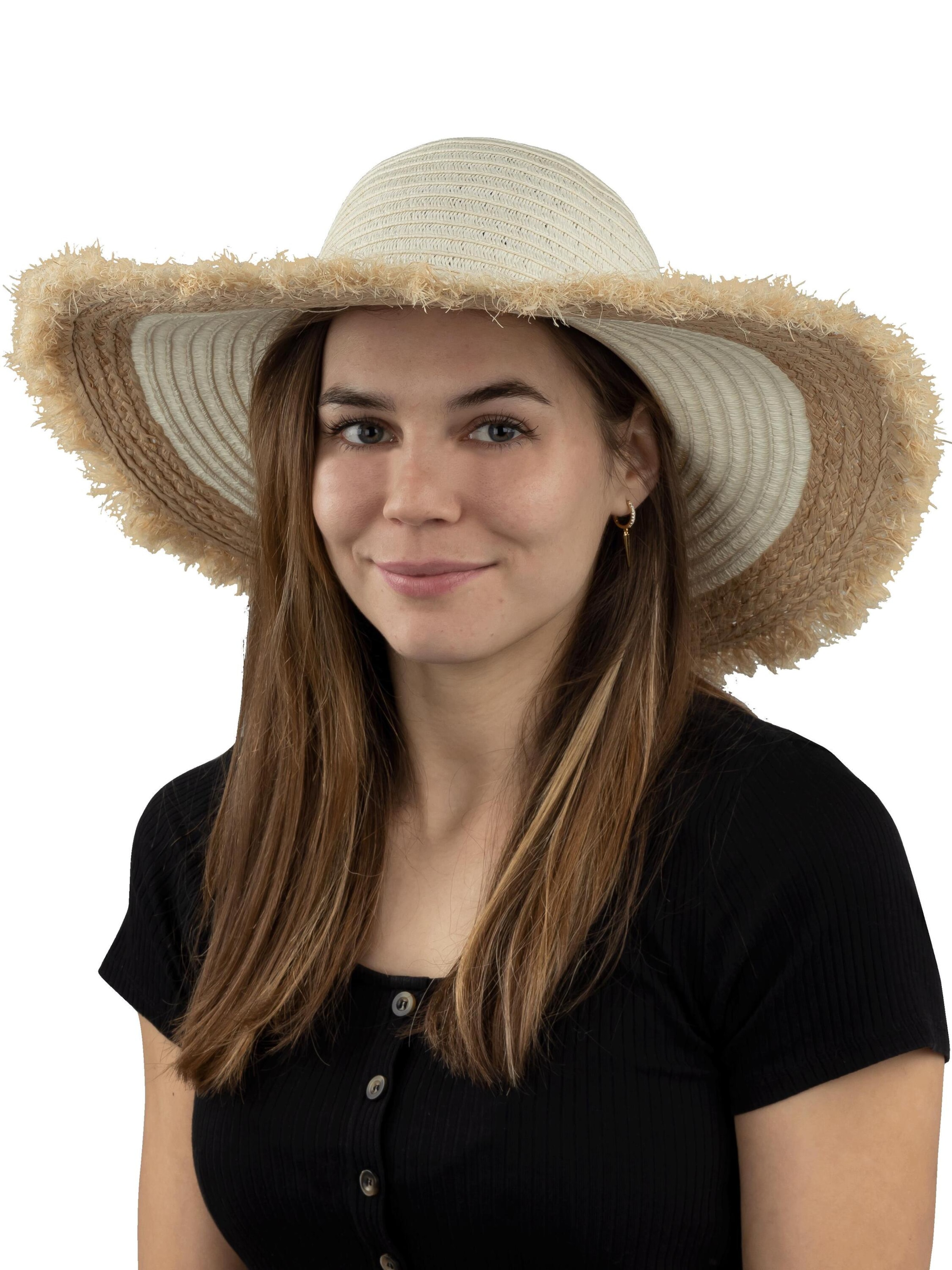 normani Hat 'Manado' in Beige: front