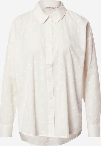 TOM TAILOR Блуза в бяло: отпред