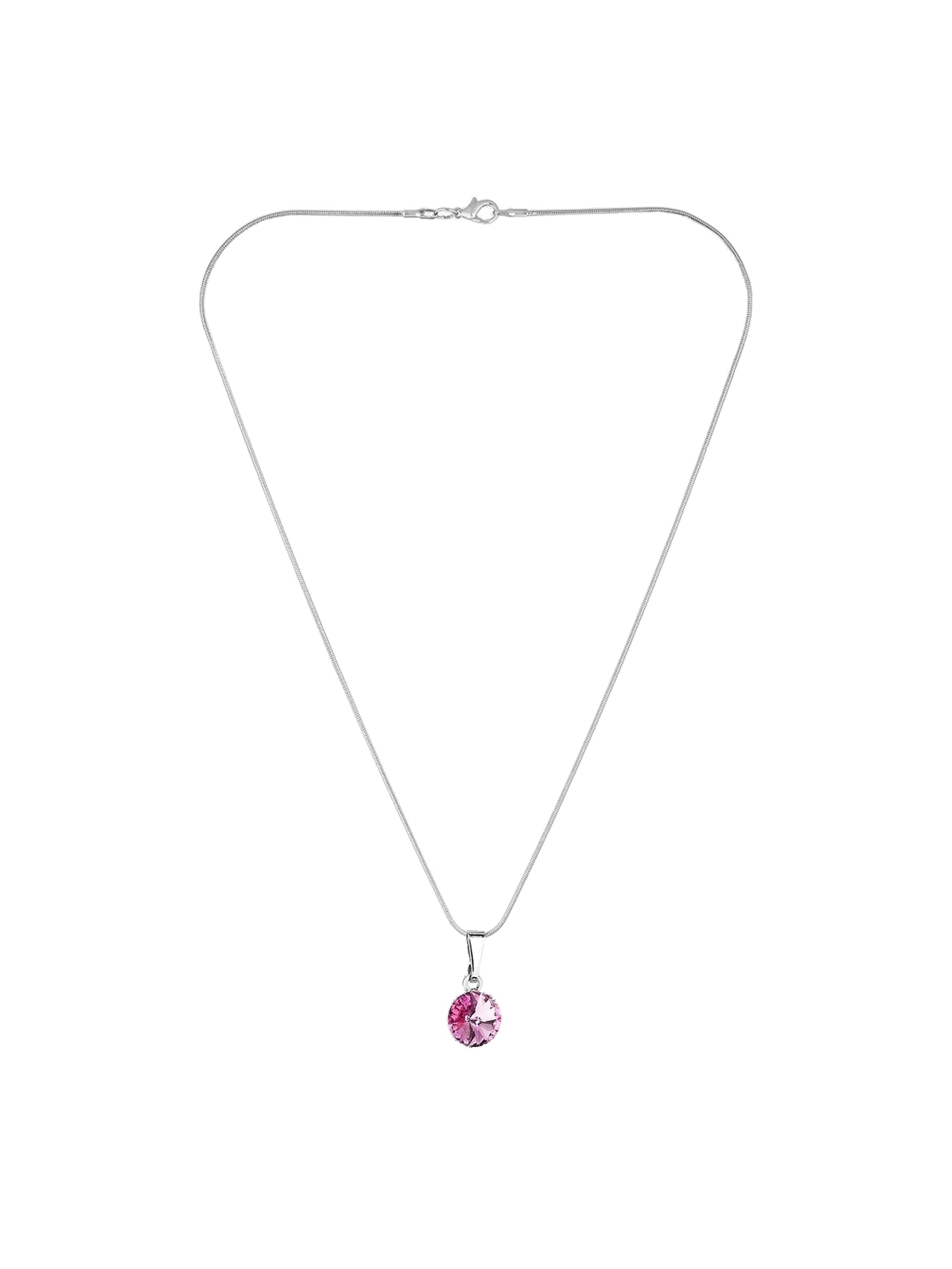 EXCLUSIVE EDITION Řetízek 'Rivoli adorned with Swarovski crystals' – pink