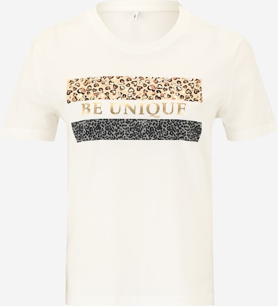 Only Petite Majica 'ONLTANYA' u bež / zlatna / crna / bijela, Pregled proizvoda