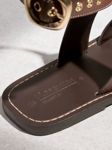 Next T-bar sandals in Brown
