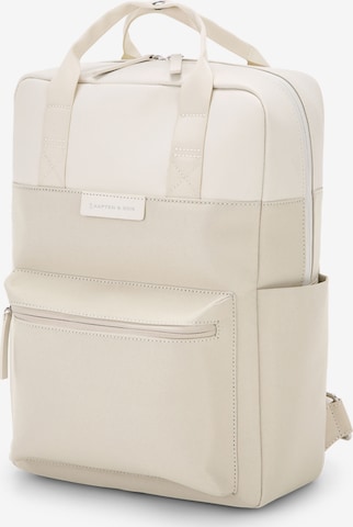 Kapten & Son Backpack 'Bergen Small Sandstone' in Beige: front