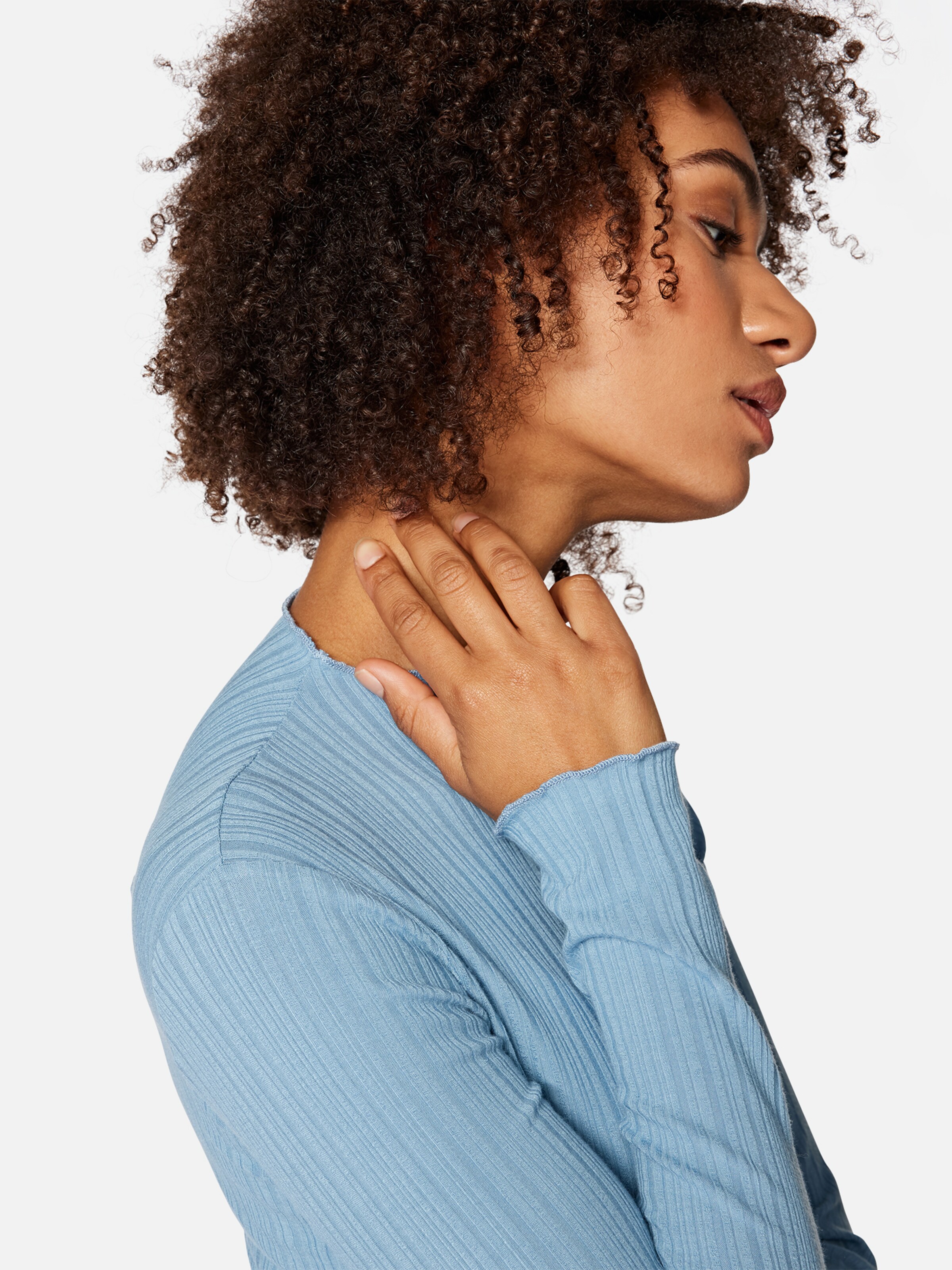 Frauen Shirts & Tops Mavi Pullover in Hellblau - WT65787 Frauen Shirts & Tops Mavi Pullover in Hellblau - WT65787