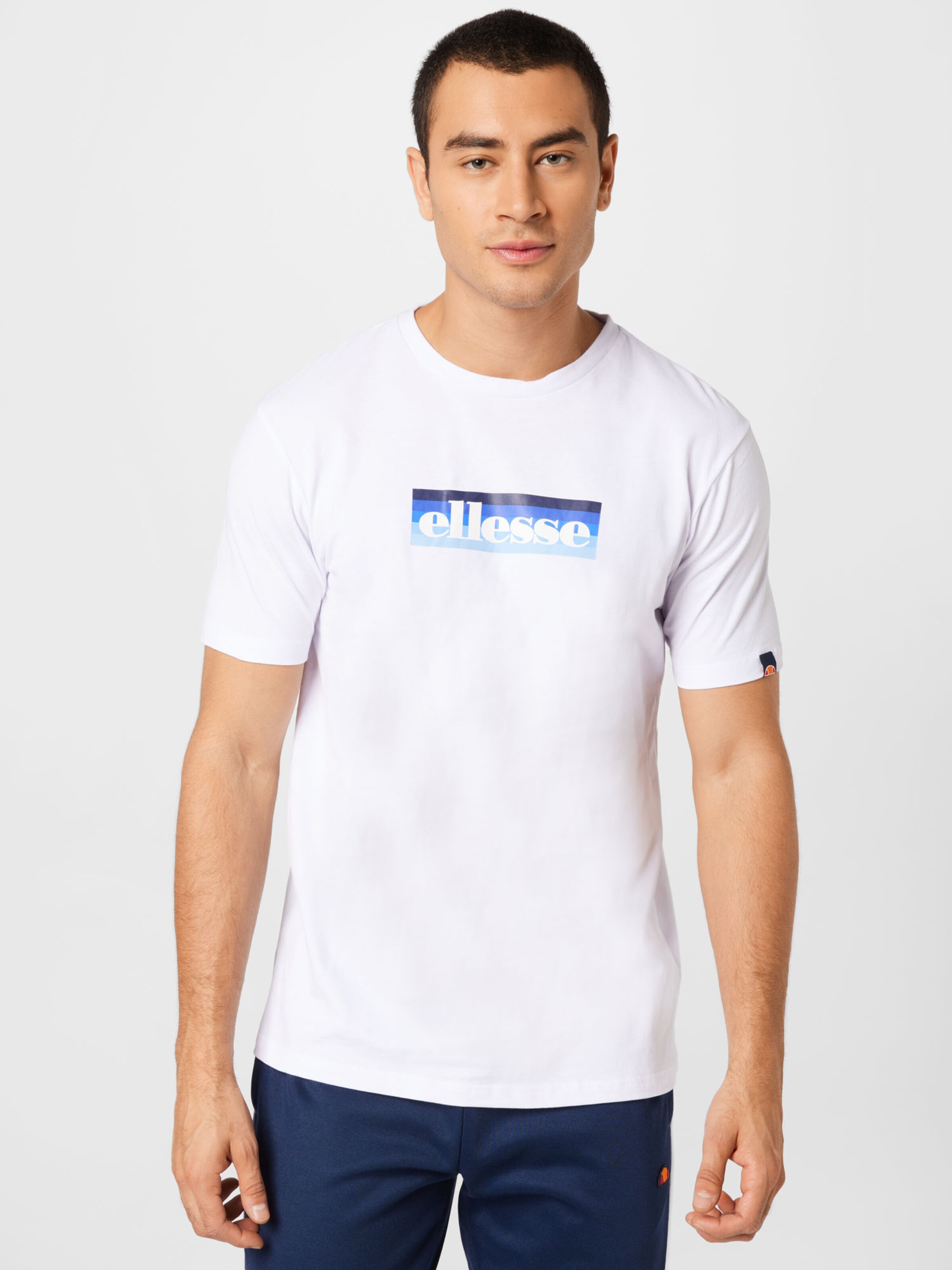 Männer Shirts ELLESSE T-Shirt 'Kiko' in Weiß - JR18592