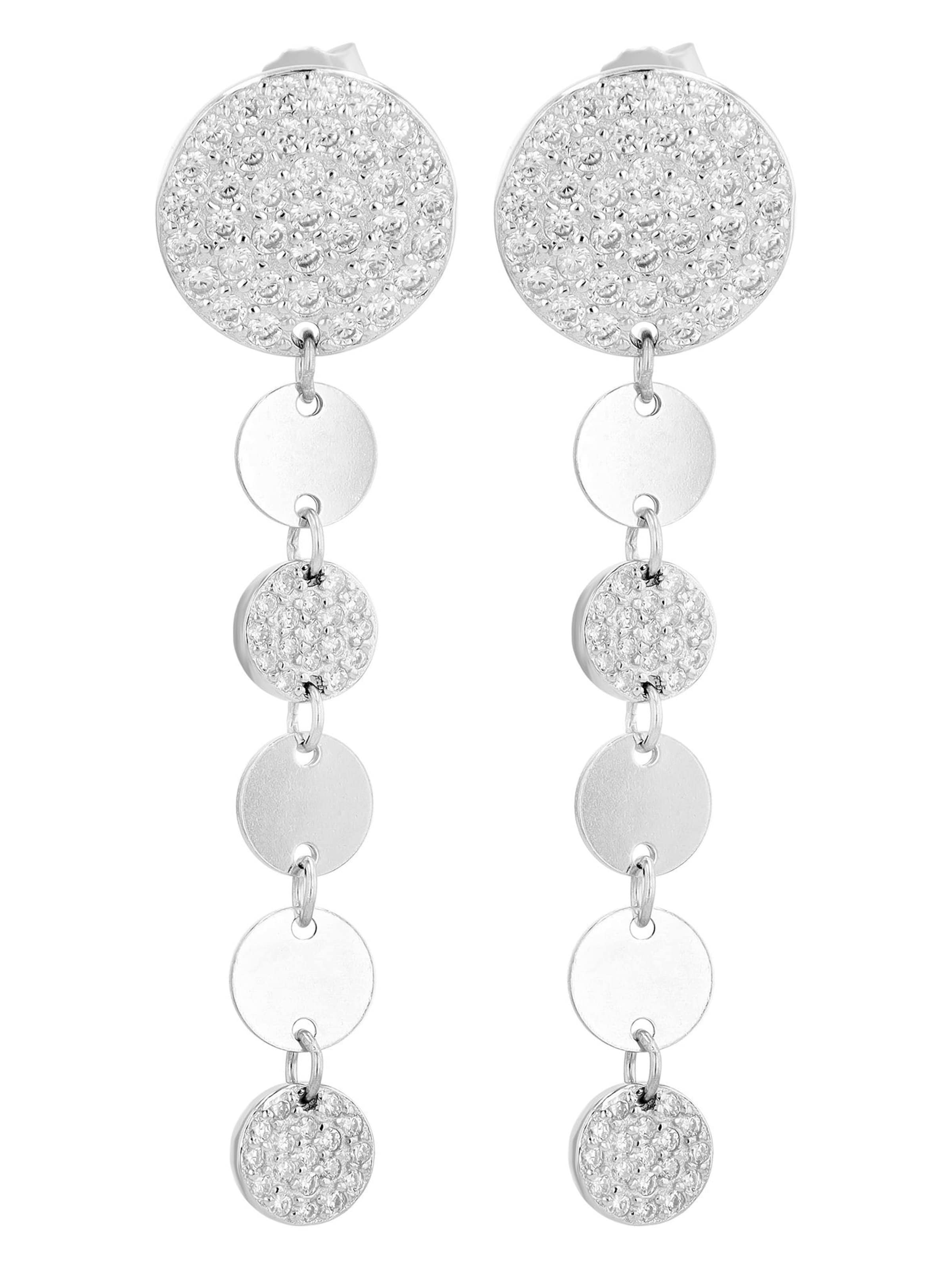 Akzent Earrings 'Kerry, 925 Sterlingsilber, langlebig' in Silver: front