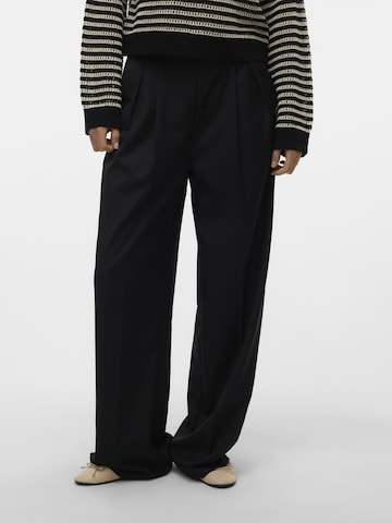 Wide leg Pantaloni di VERO MODA in nero: frontale