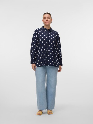 Vero Moda Curve Bluse 'VMCKaya' i blå