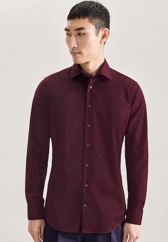 SEIDENSTICKER Slim fit Business Shirt in Red: front