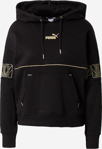 PUMA Sports sweatshirt in Black: front