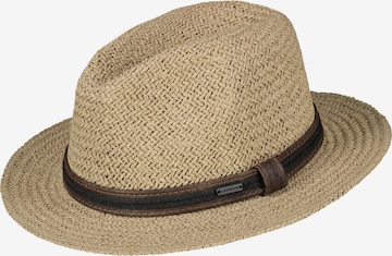 LERROS Strohhut geflochten im Panama-Stil in Beige: Vorderseite