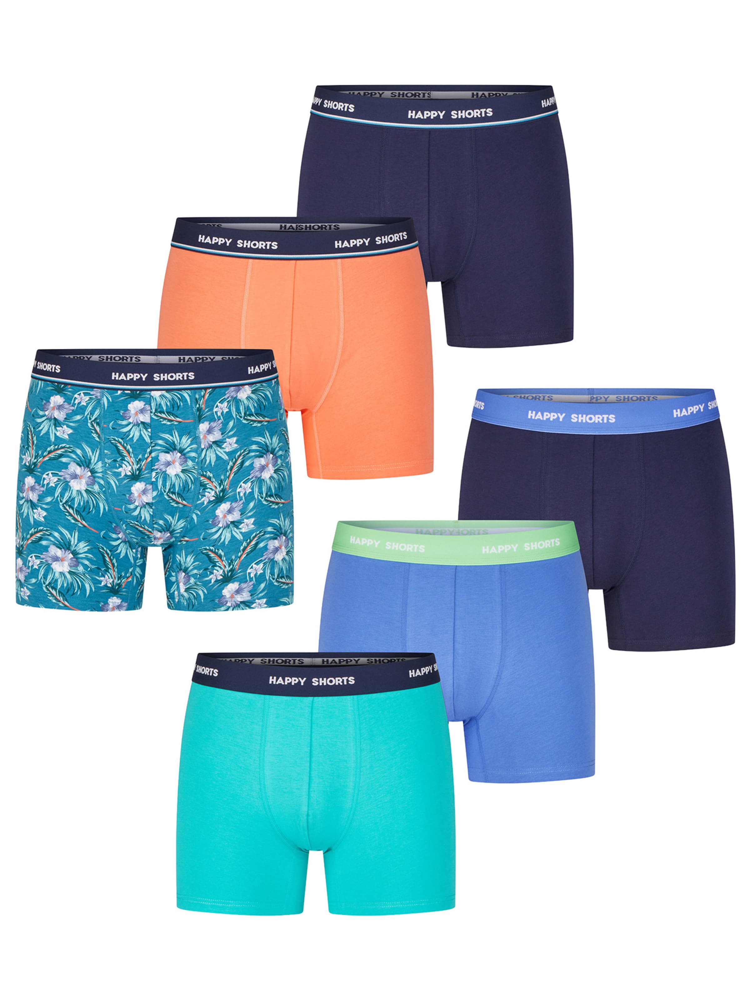 Boxers ' Jersey ' Happy Shorts en multicouleur : devant