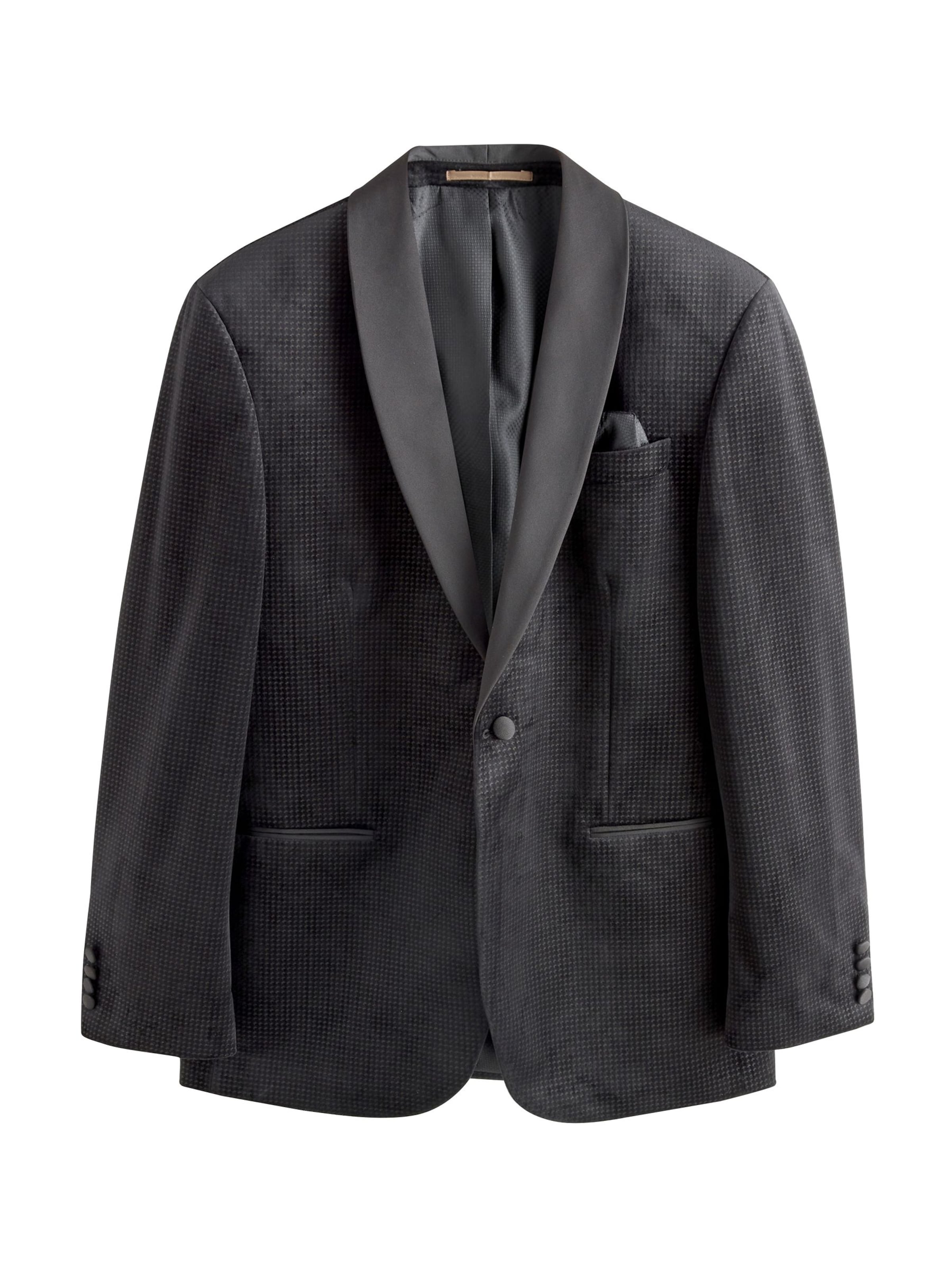 Next Veste de costume en mastic / noir, Vue avec produit