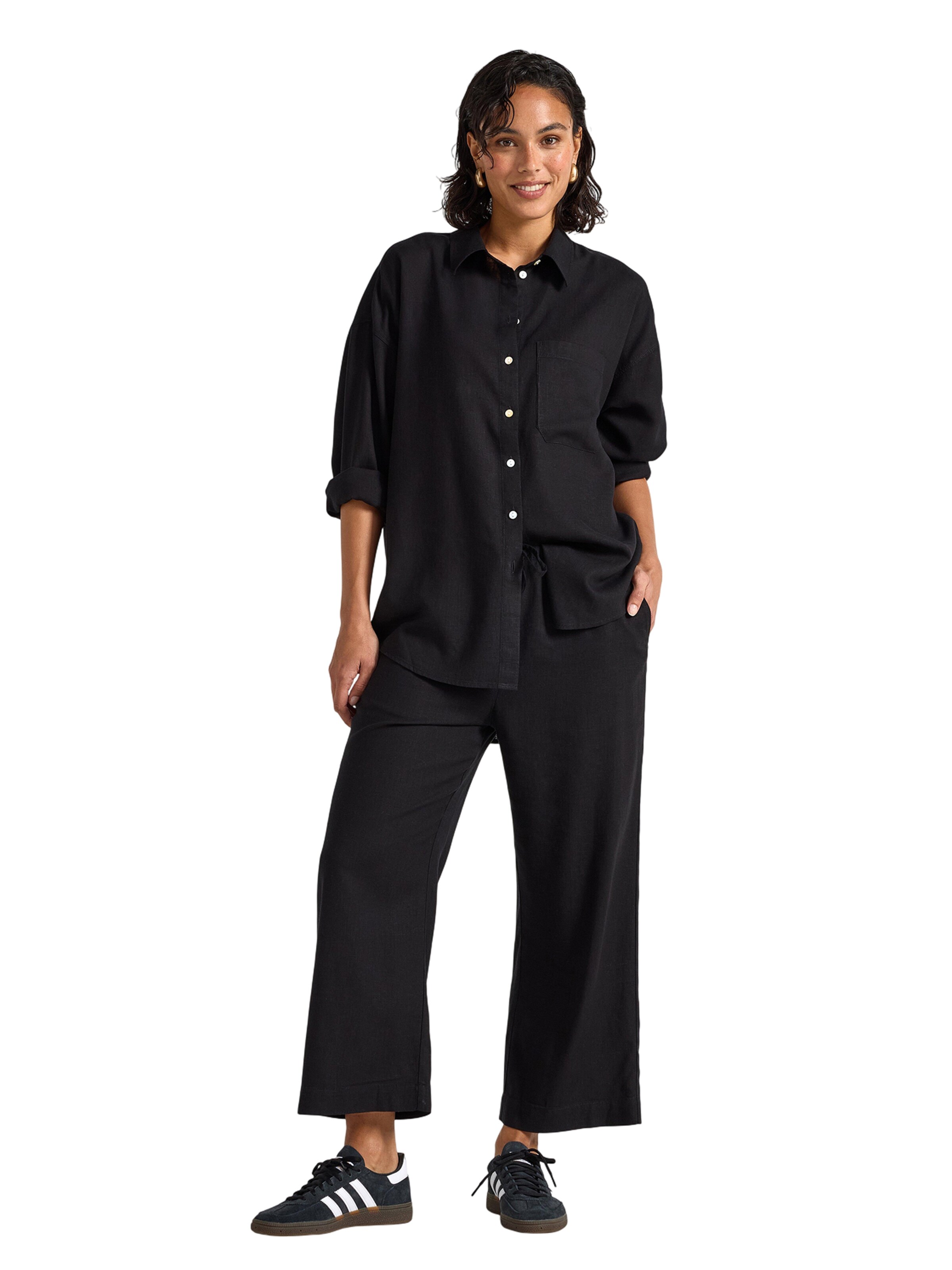 Lindex Loosefit Hose 'Bella' in Schwarz: Vorderseite