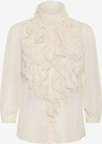 Chemisier 'Lilja' SAINT TROPEZ en beige : devant