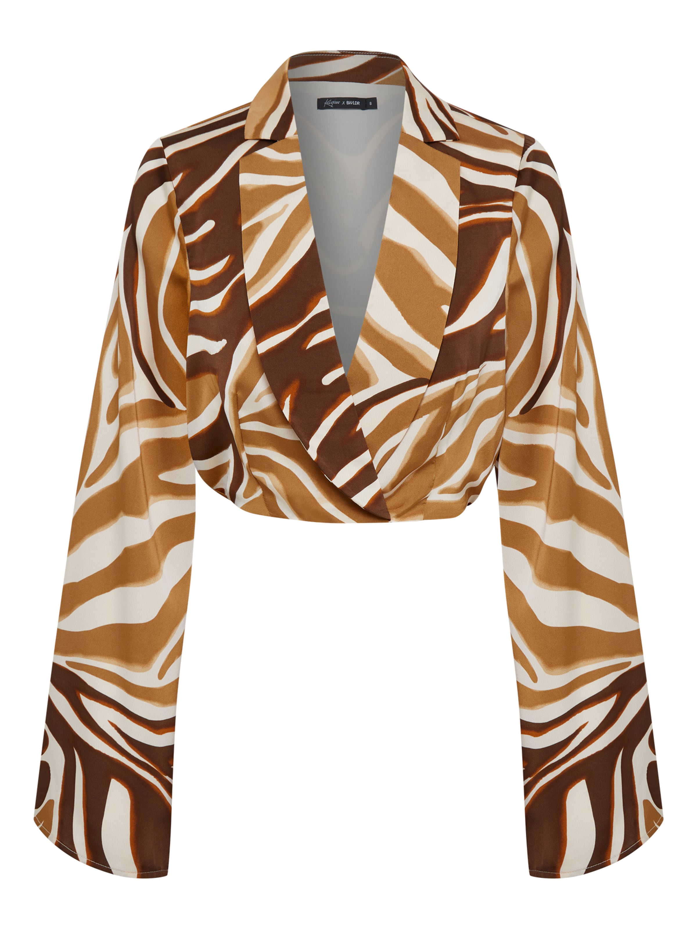 BWLDR Top 'COMO' in Bruin: voorkant