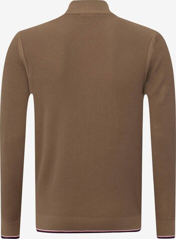 Sir Raymond Tailor Pullover 'Pulses' in Braun