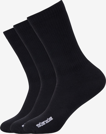 Mxthersocker Socks 'ESSENTIAL - THE NAKED MXTHERSOCKER' in Black: front