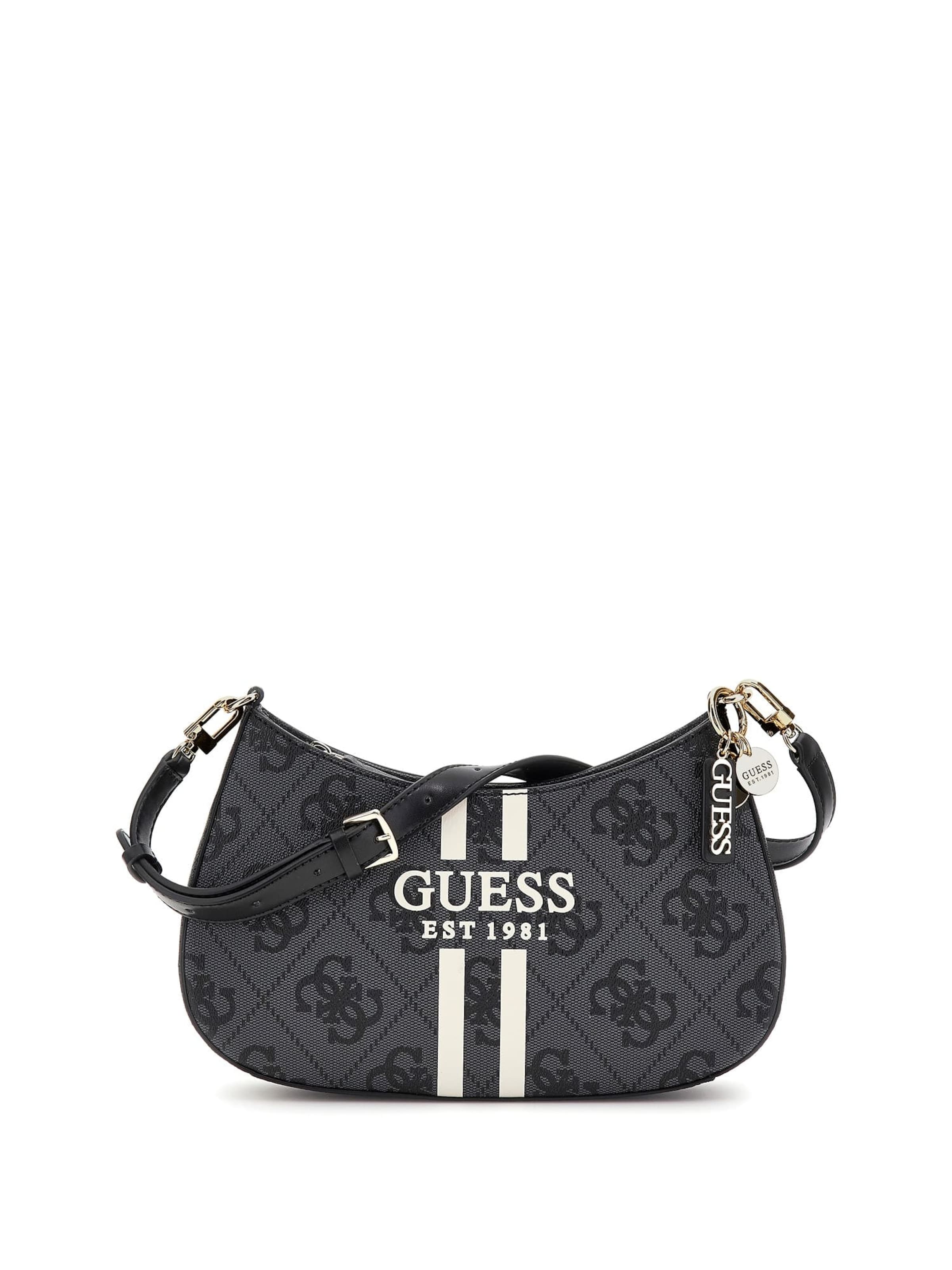 GUESS Schultertasche 'Noelle' in Schwarz: Vorderseite