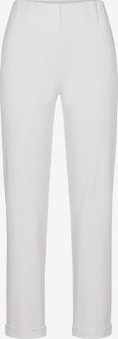 STEHMANN Slim fit Pants 'Sylvia' in White: front