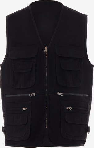 TALOON Vest in Black: front