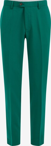 Pantaloni con piega frontale di WE Fashion in verde: frontale