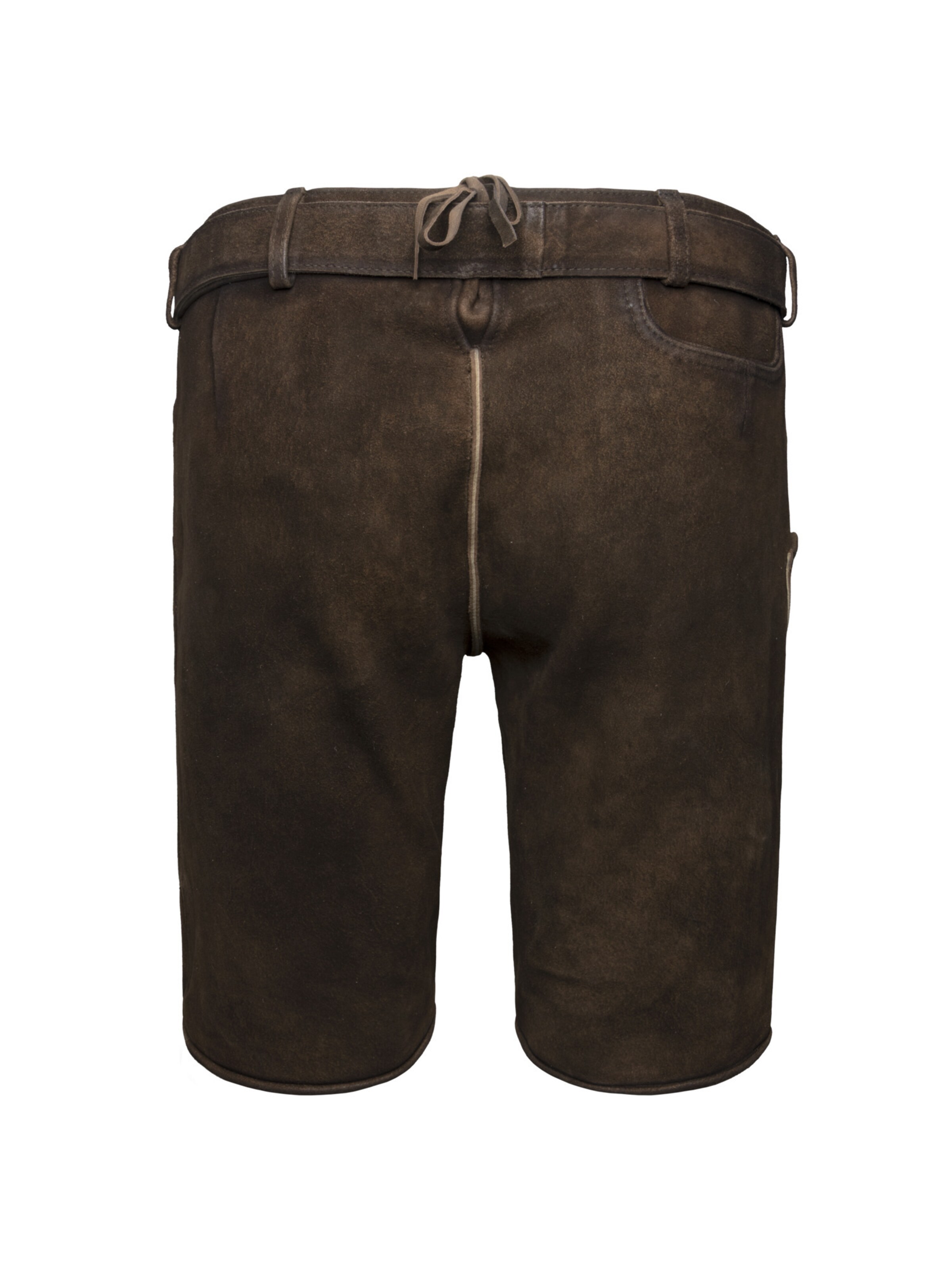 Krüger Buam Regular Traditional pants ' Kuno ' in Brown: front