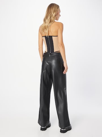 Wide Leg Pantalon Warehouse en noir