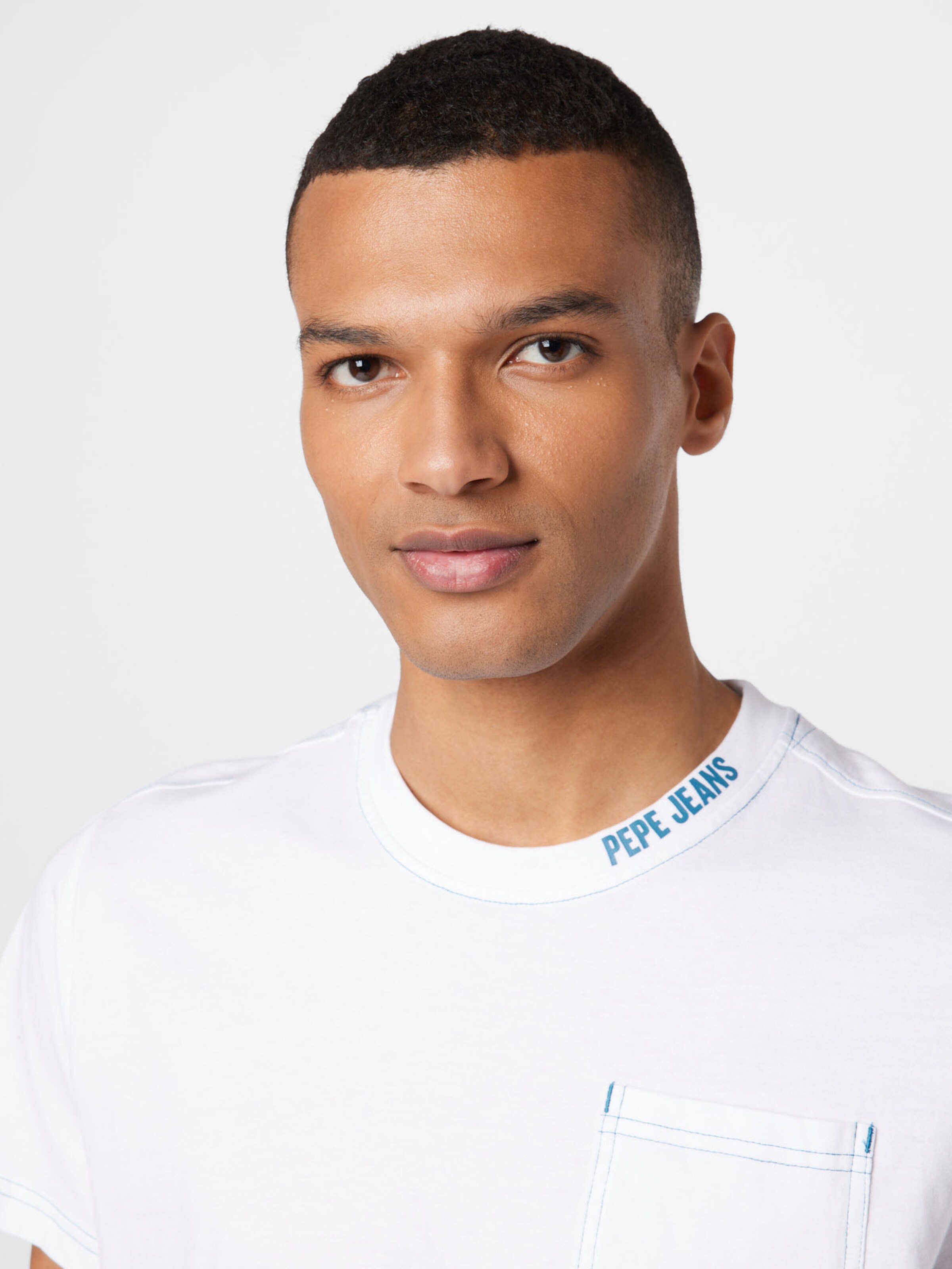 Männer Shirts Pepe Jeans Shirt 'ARAV' in Weiß - ZN87236 Männer Shirts Pepe Jeans Shirt 'ARAV' in Weiß - ZN87236