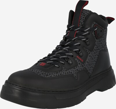 Boots stringati 'Urian' HUGO di colore antracite / rosso / nero, Visualizzazione prodotti