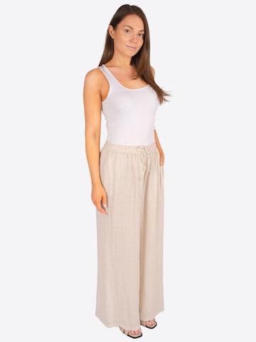 Wide Leg Pantalon 'Perla' Seasons of April en beige