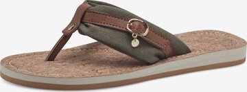 Tamaris Zehentrenner in Grün: Vorderseite