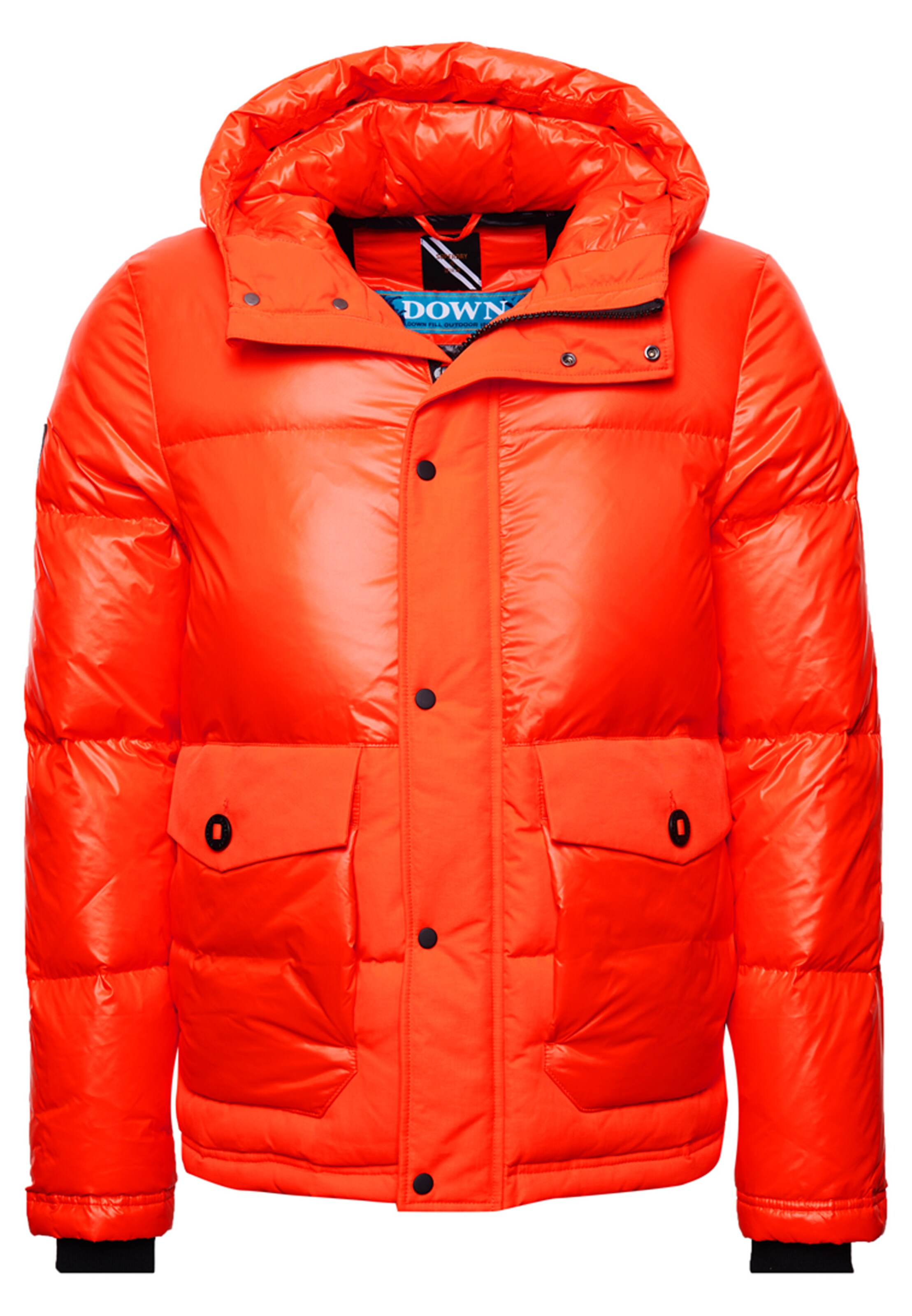 orange winter jackets