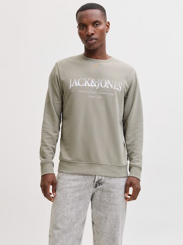 Felpa 'JJDEVIN DAYTONA' di JACK & JONES in grigio: frontale