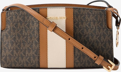 Rankinė su ilgu dirželiu iš MICHAEL Michael Kors, spalva – nebalintos drobės spalva / ruda (konjako) / tamsiai ruda, Prekių apžvalga