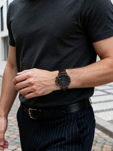 Lucleon Analog watch 'Laurens' in Brown