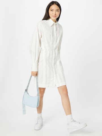 Gina Tricot Shirt dress 'Loana' in White