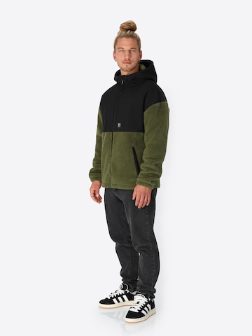 SPITZBUB Fleece Jacket 'Essential' in Green