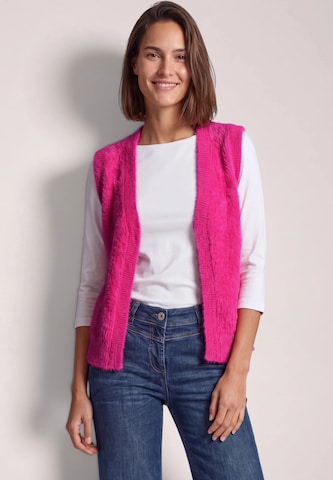 CECIL Strickweste in Pink: Vorderseite