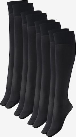 Esda Knee High Socks '40DEN' in Black: front