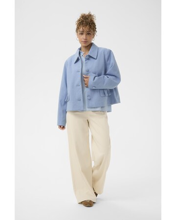 Cream Between-season jacket in Blue