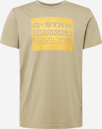 G-Star RAW T-Shirt 'Bandana' in Grün: predná strana