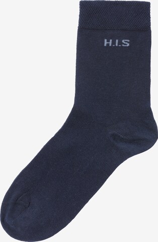 H.I.S Štandardný strih Ponožky - Modrá
